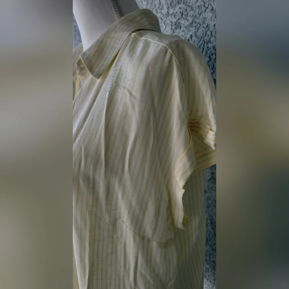 Fortune + Ivy Women's Light Yellow Button-Down Shirt - Picture 5 of 10